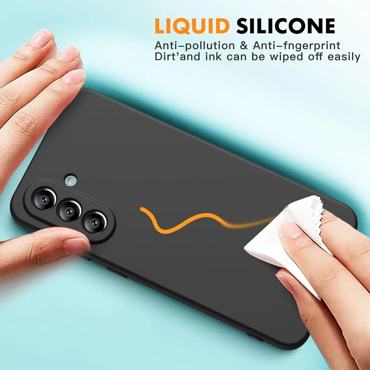 Enhanced Shockproof Soft TPU Black Phone Case Cover