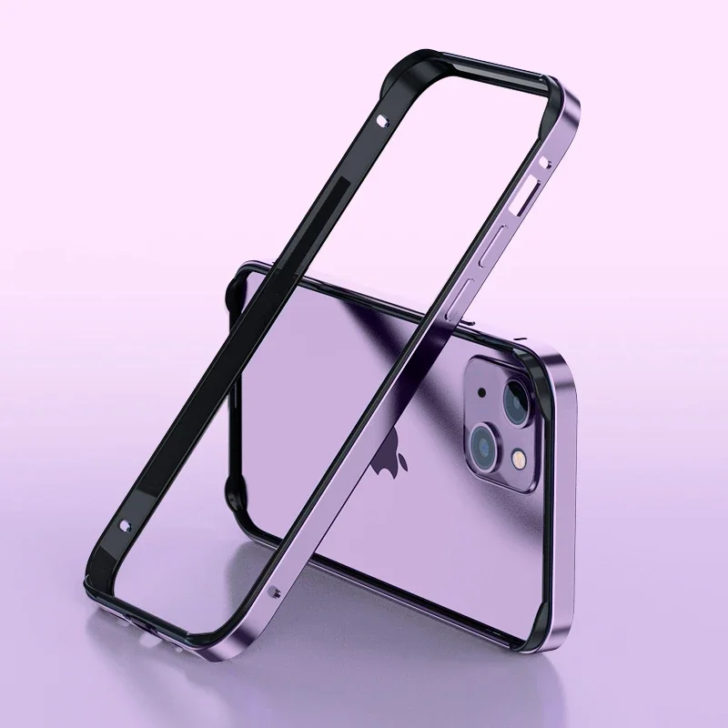 Premium Aluminum & Silicone Anti-Collision Phone Frame Luxury Case