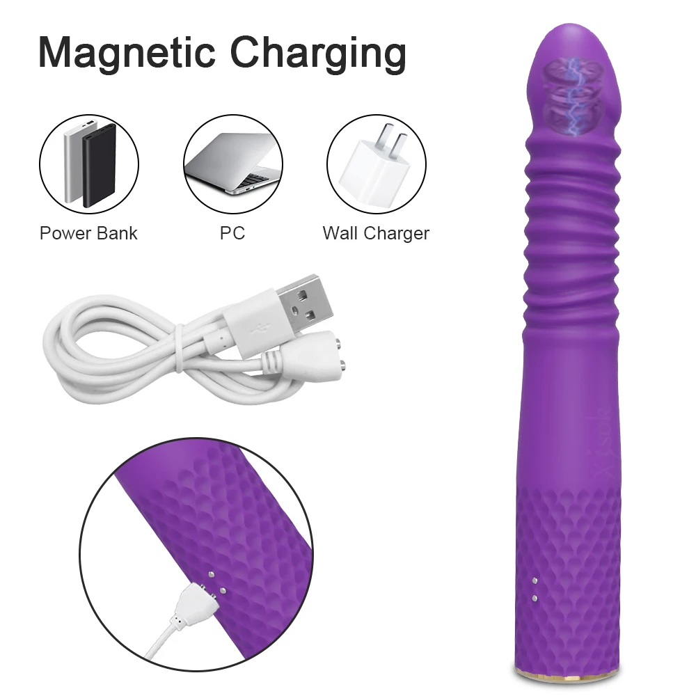 Sex Toy Telescopic Automatic Machine Dildo Vibrator Female G Spot Vagina Masturbation Penis Clitoris Stimulator Massager