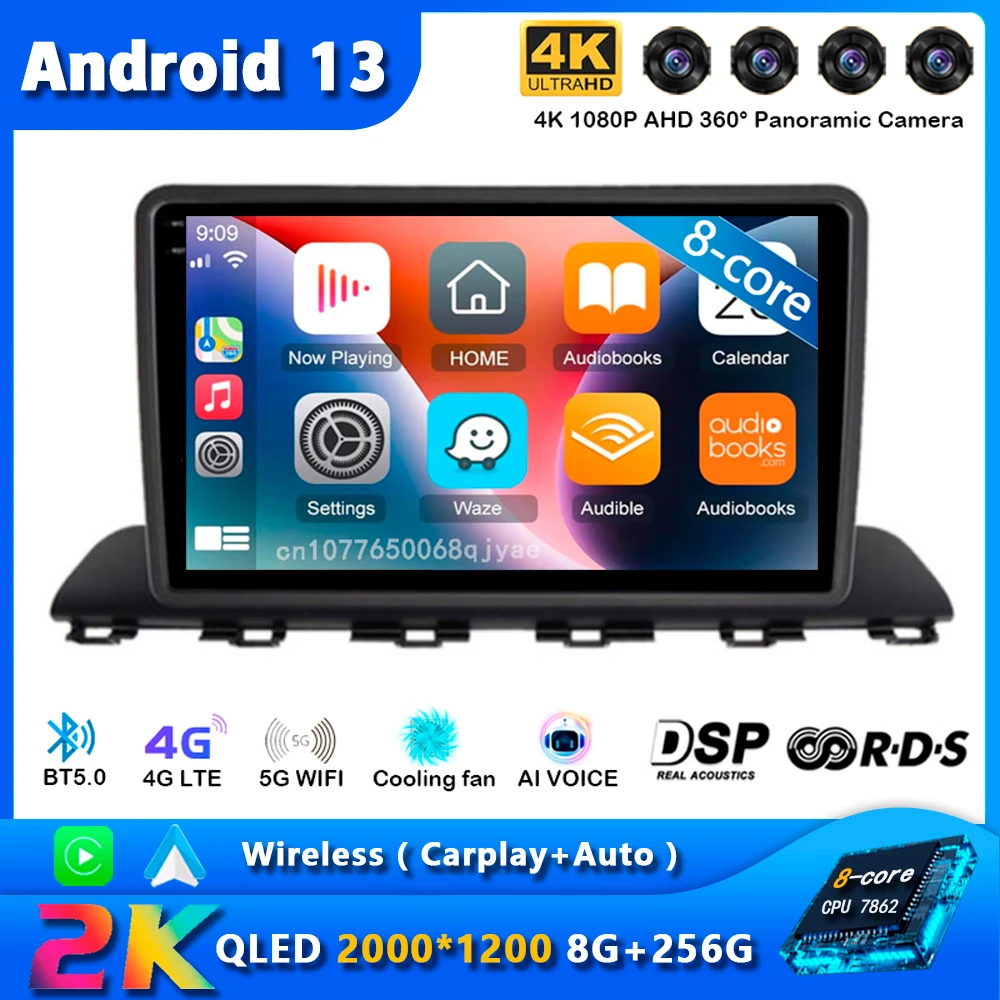 

Android 13 Carplay Car Radio For Hyundai HB20 2021 2020 Navigation GPS Multimedia Player wifi+4G Stereo 360 Camera BT Video DSP