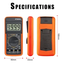 MY9205A Digital Multimeter Tester Manual Range Voltage Meter True RMS Transistor Tester Electrician Tool Measuring Instruments