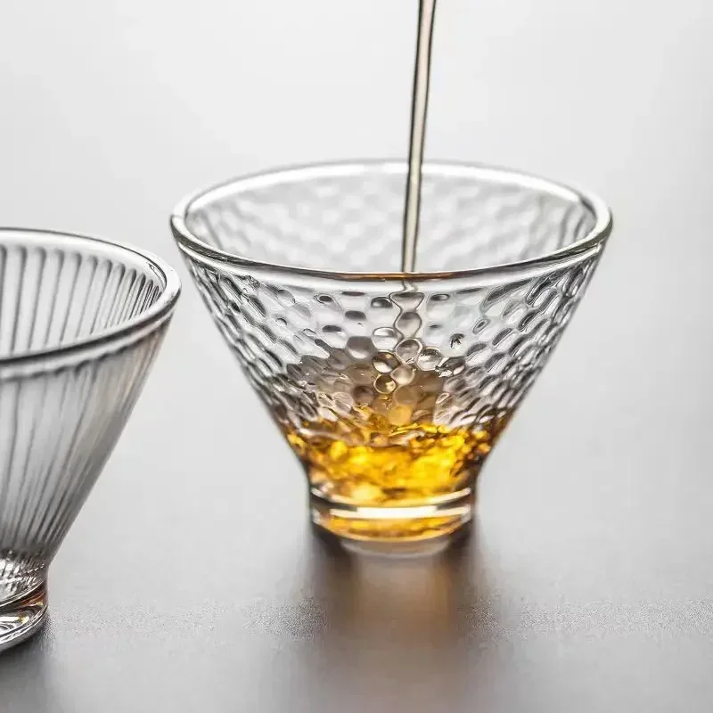 Creative Heat-resistant Glass Tea Cup Tea Set Kung Fu Teacup Set Porcelain Mug Glass Cute Cups Teacups Vintage Bowl Bone China tea cup tea set