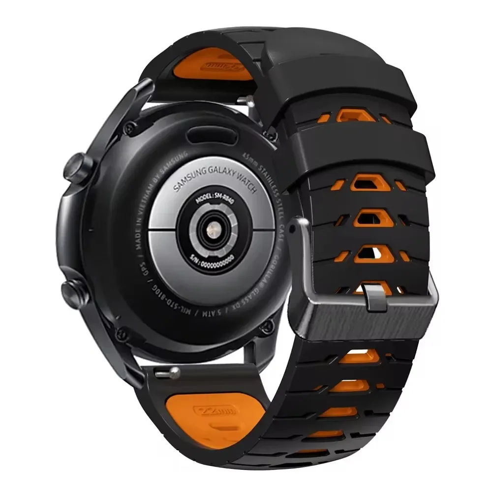 Silicone Sports Watchband - 22mm Strap