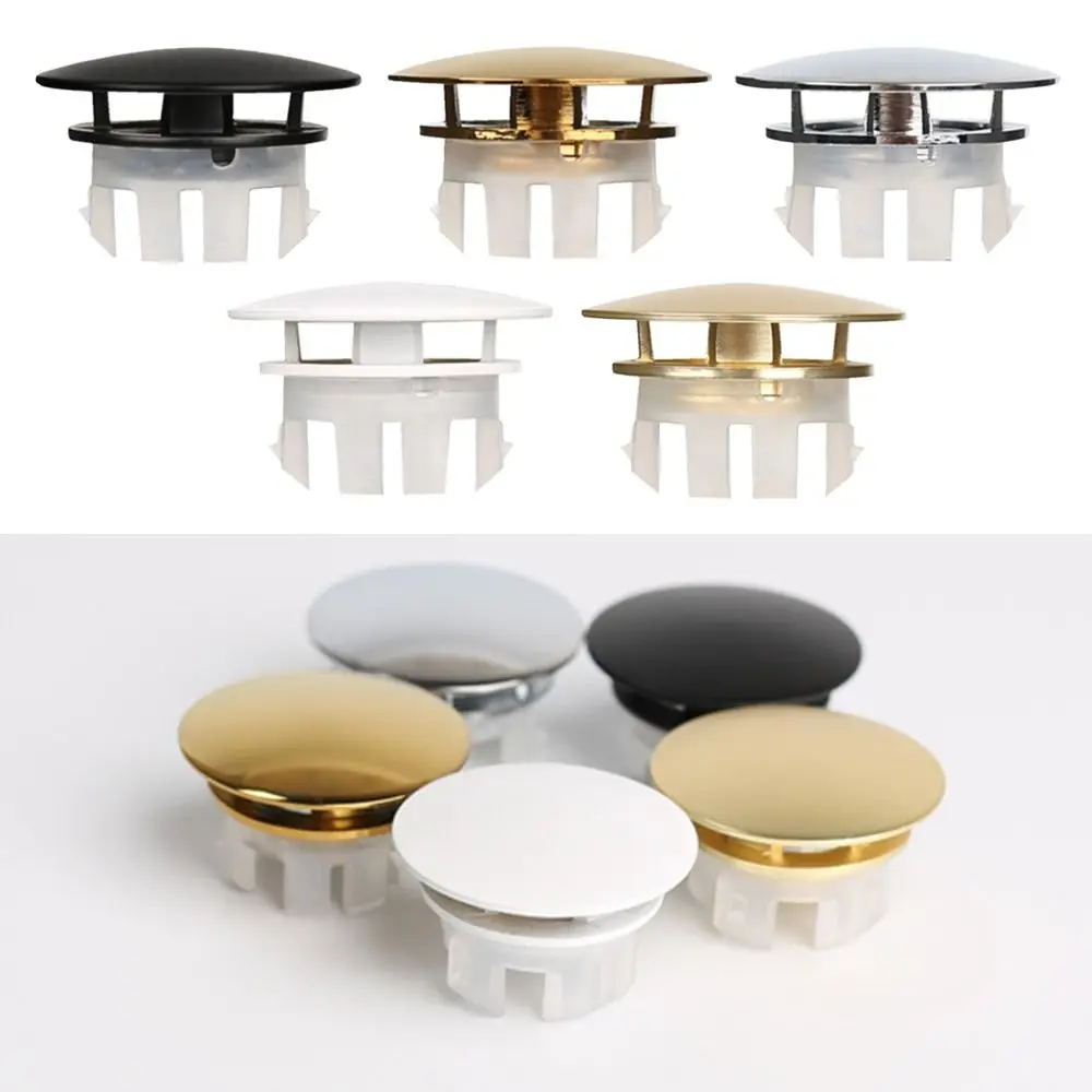 Sink Cover Copper Sink Overflow Cover Trim Ring Hole Cap Wash Basin Round double layer Overflow Ring Plug