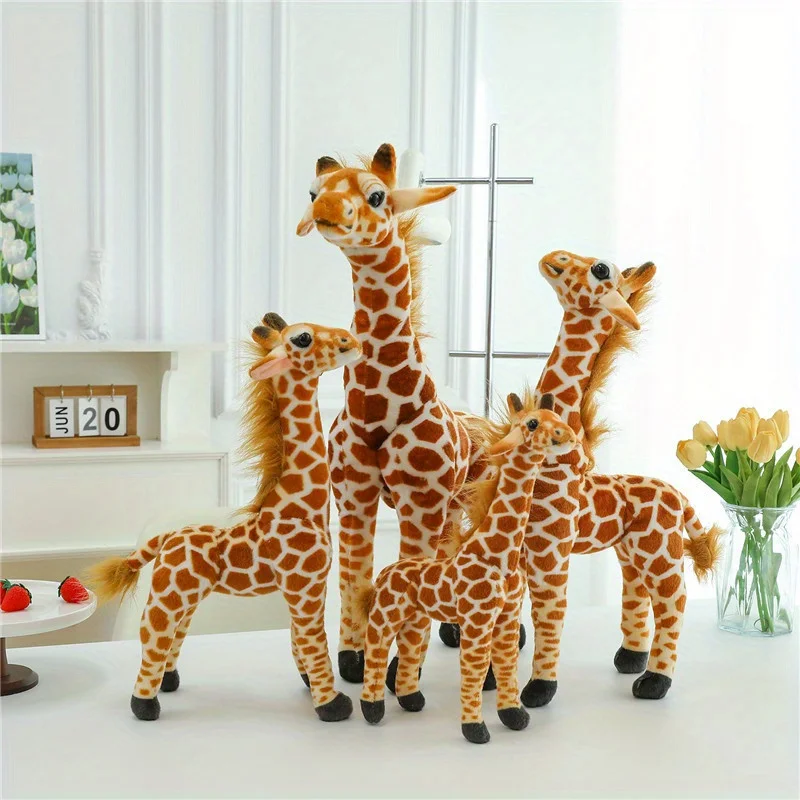 17.7inch Creative Simulation Giraffe Plush Toy Stuffed Animals Doll Giraffe Doll Living Room Ornament 3