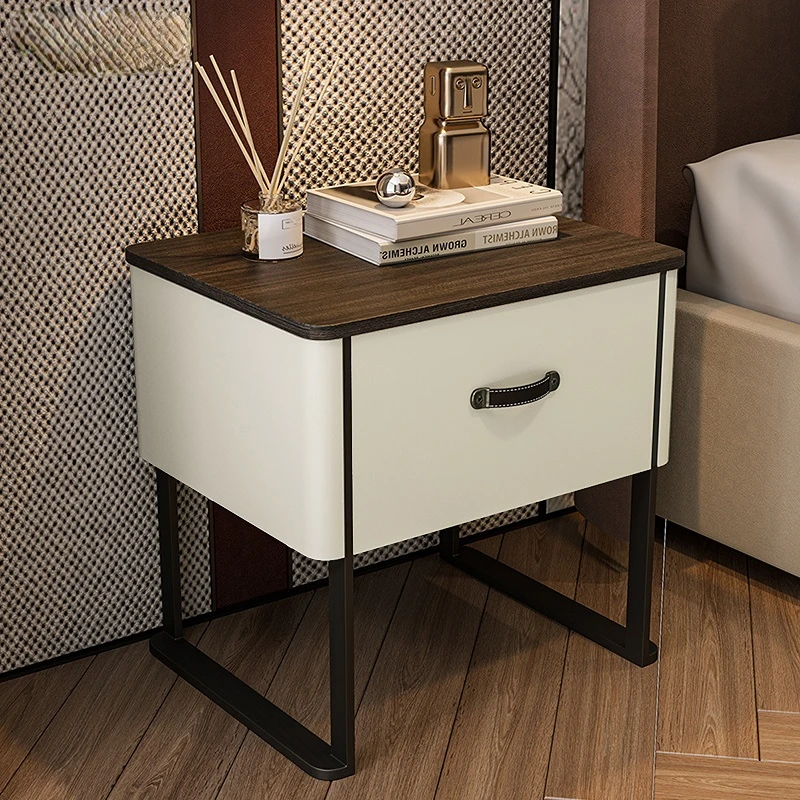 

Modern Bedroom Night Table Mobile Drcessers Minimalist White Bedside Table Modern Luxury Mesa De Noche Beds Furniture WWH20XP