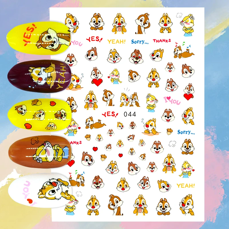 Nail Stickers Nail Art Tools Nail Art Decoration Nail Decals The Avengers Superheroes 3D 1PCS Mickey Mouse Stitch