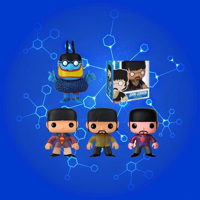Anime The Beatles Blue Meanie Ringo Starr John Lennon Funkostyle Vinyl Action Figure Modello Da Collezione Giocattoli Per Bambini Regalo Di Natale