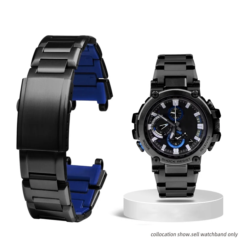 Per Casio Heart Of Steel Mtg-B1000 Mtg-B2000 Cinturino In Metallo Massiccio Cinturino In Acciaio Inossidabile 316L Mtg B1000 Con Strumento