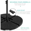 Best Choice Products Solar LED Offset Hanging Market Patio Umbrella for Lawn and Garden w/Easy Tilt Adjustment, Polyester Shade 5