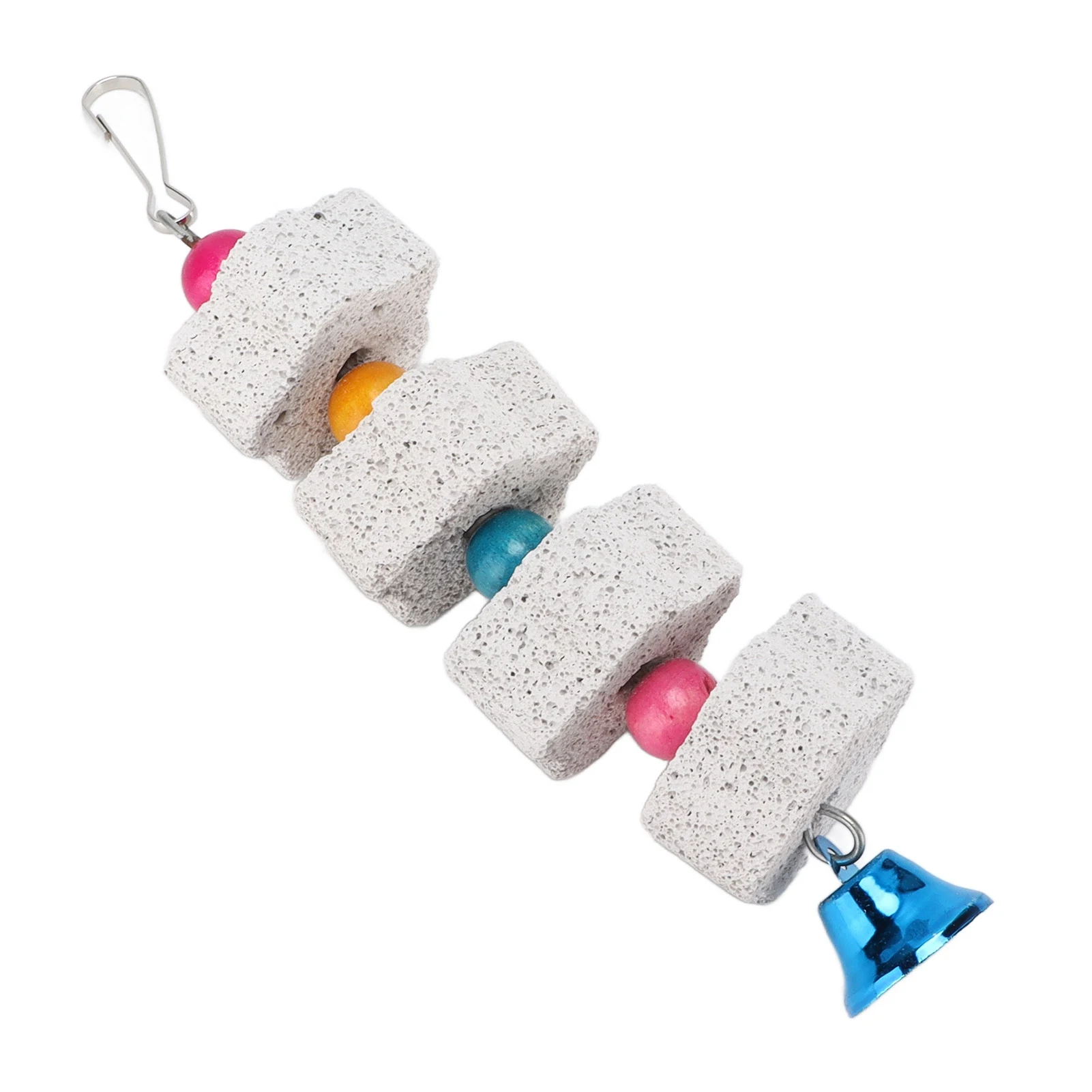 Parrot Toy Bird Toy Bird Cage Accessories Pet Mineral Supplement Bird Toys Bird Cage Accessories Beak Grinding Stone Porous Mineral Stone for Hamster Rabbit Budgies Parakeet