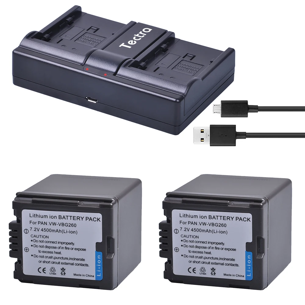 

VW-VBG260 VW VBG260 VBG070 VBG130 Battery with Charger for Panasonic HDC SD9 SD100 SD200 SD700 SD20 SD10 SD1 SD1PP SD5 SD600