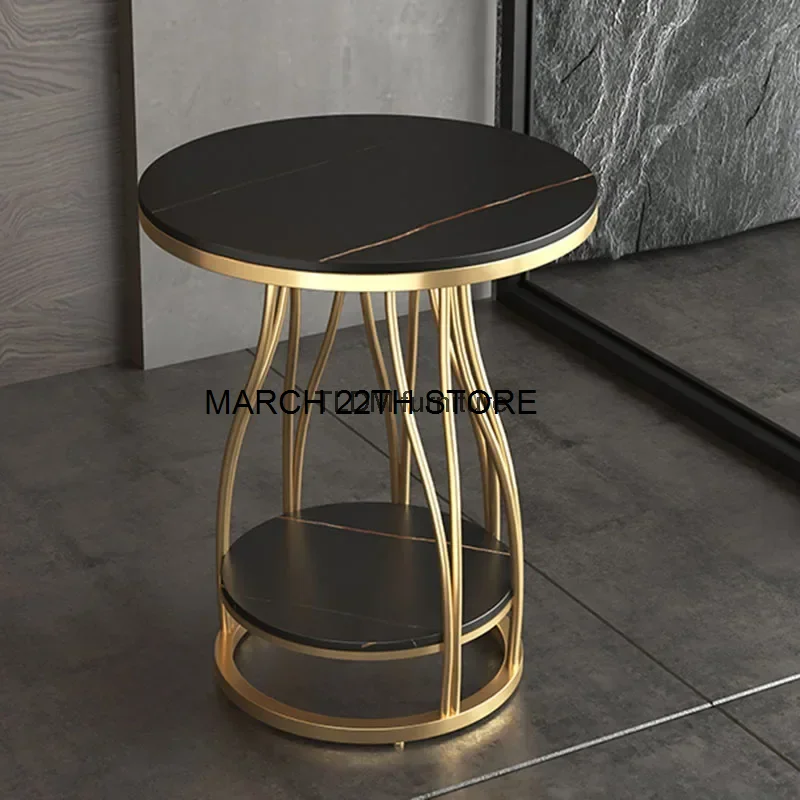 

Lounge Luxury Modern Coffee Tables Round Gold Small Balcon Living Room Coffee Table Set Furniture Meble Ogrodowe Household Items