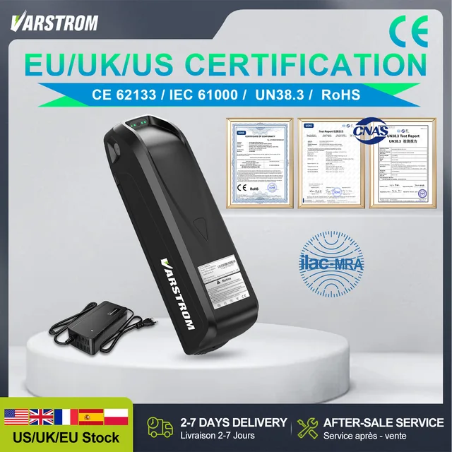 Batterie de vélo électrique 48V 36V 52V tube inférieur Hailong 21700 18650 cellules 13Ah 16 20Ah batterie au Lithium d'origine pour moteur de vélo électrique 1