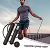 Cordless Weighted Jump Rope For Fitness Training Anti-Slip Smart Counting Jumping Rope Ropeless Skipping Rope with Counter 5