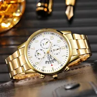 Men’s Luxury Watch Fashion Business Calendar Men’s Steel Belt Watch Men’s Christmas Valentine’s Day Gift