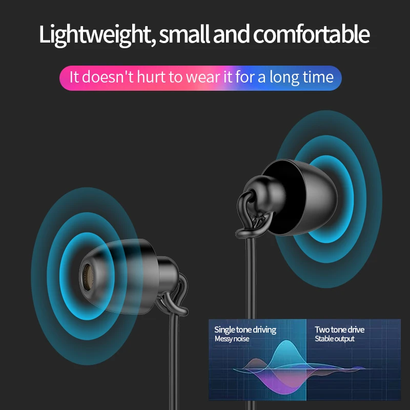 Auriculares intrauditivos HiFi con cable y Control de volumen, cascos  insonorizados con cancelación de ruido para Samsung y Huawei, 3,5mm