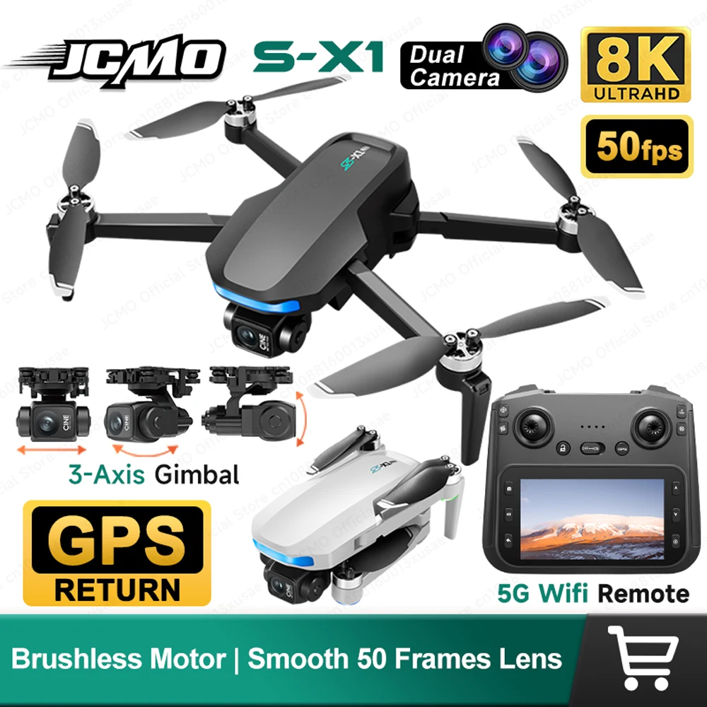 Drone FPV avec Caméra HD, 1 Batterie, Blanc - Vol Stable