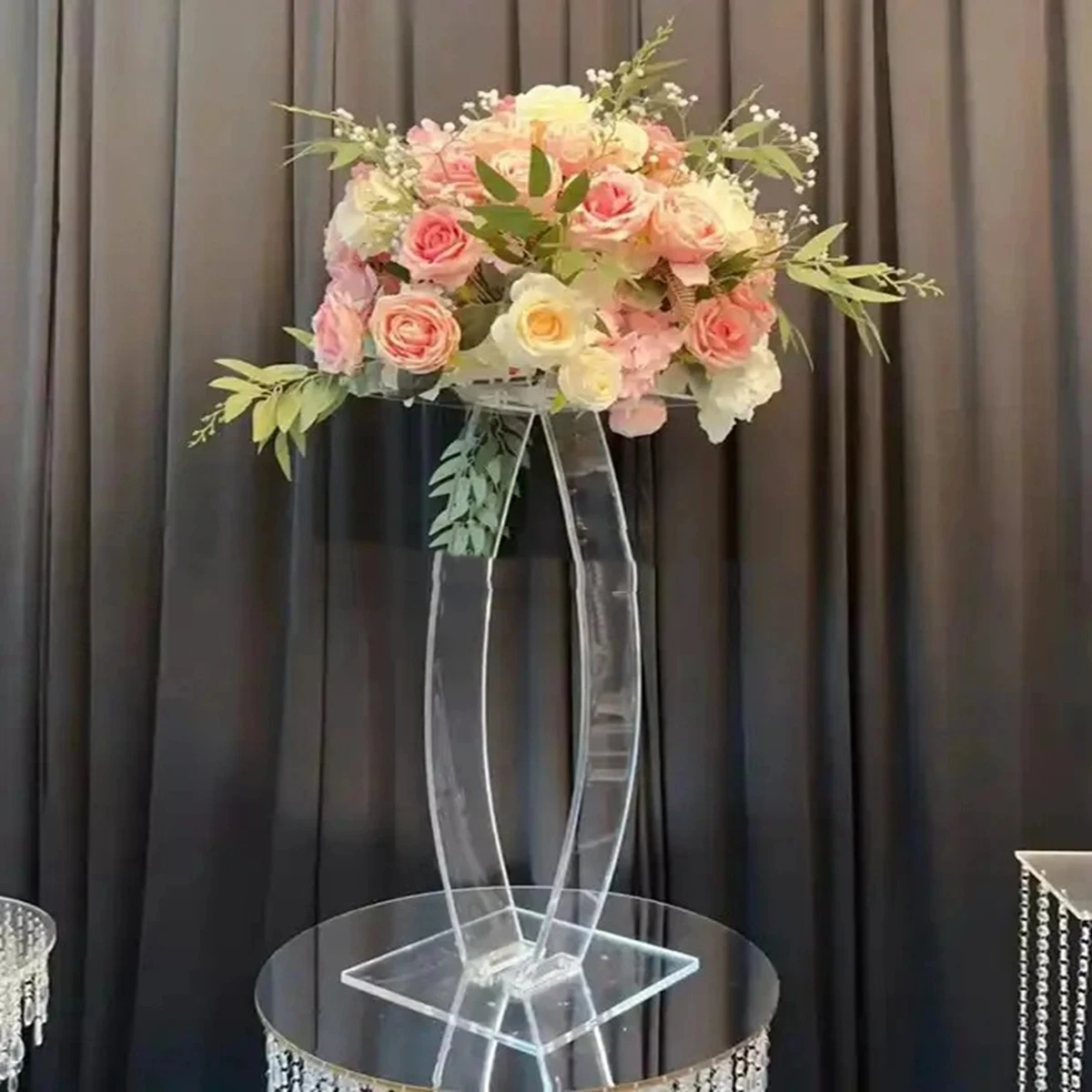 

10pcs 78cm) Acrylic crystal Flower Rack Wedding Table Centerpiece Tall Road Lead aisle decor Stand Event Party Decoration