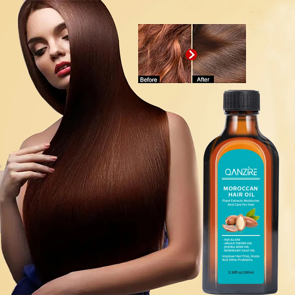 

Pure Natural Morocco Hair Essential Oil for Hair Care,With Rosemary Bright Hair Frizz-free,Anti Frizz Smoothing Hair Growth