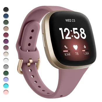 Silicone Silm Strap For Fitbit Versa 3/Versa 4 Band Bracelet For Fitbit Sense/Sense 2 Watchband Wristband Replacement 1