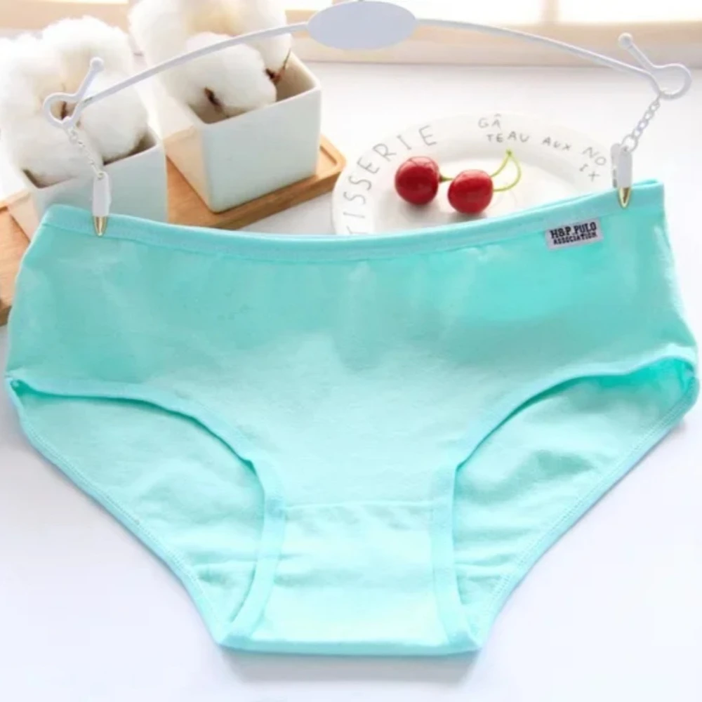 7 Pack Cotton Panties for Women Soft Breathable Solid Briefs Everyday Underwear Comfortable