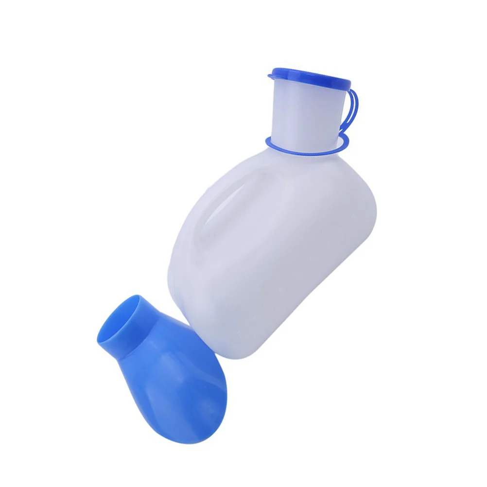 

Portable Urinal Bottle Women Men 1000Ml Elderly Travel Potty Spill Proof Bedpans Pee Bottle Lid Urinal Toilet Hospital
