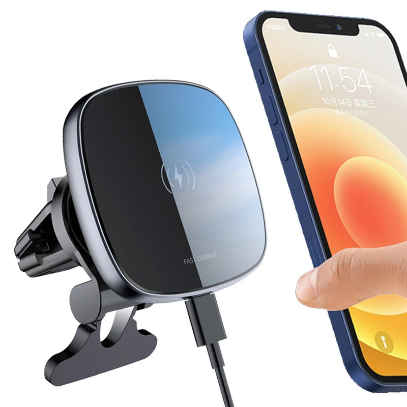 

15W Magnetic Wireless Chargers Car Air Vent Stand Phone Holder Fast Charging Station For iPhone 12 13 macsafe Qi Charger