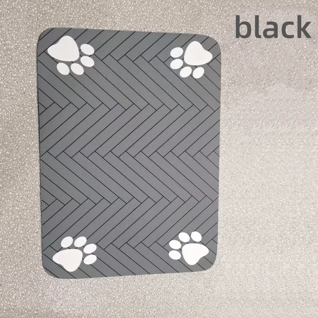 Pet Feeding Mat, Waterproof Placemat for Dog & Cat Food & Water Bowls, Quick-Dry Rubber Backing 6
