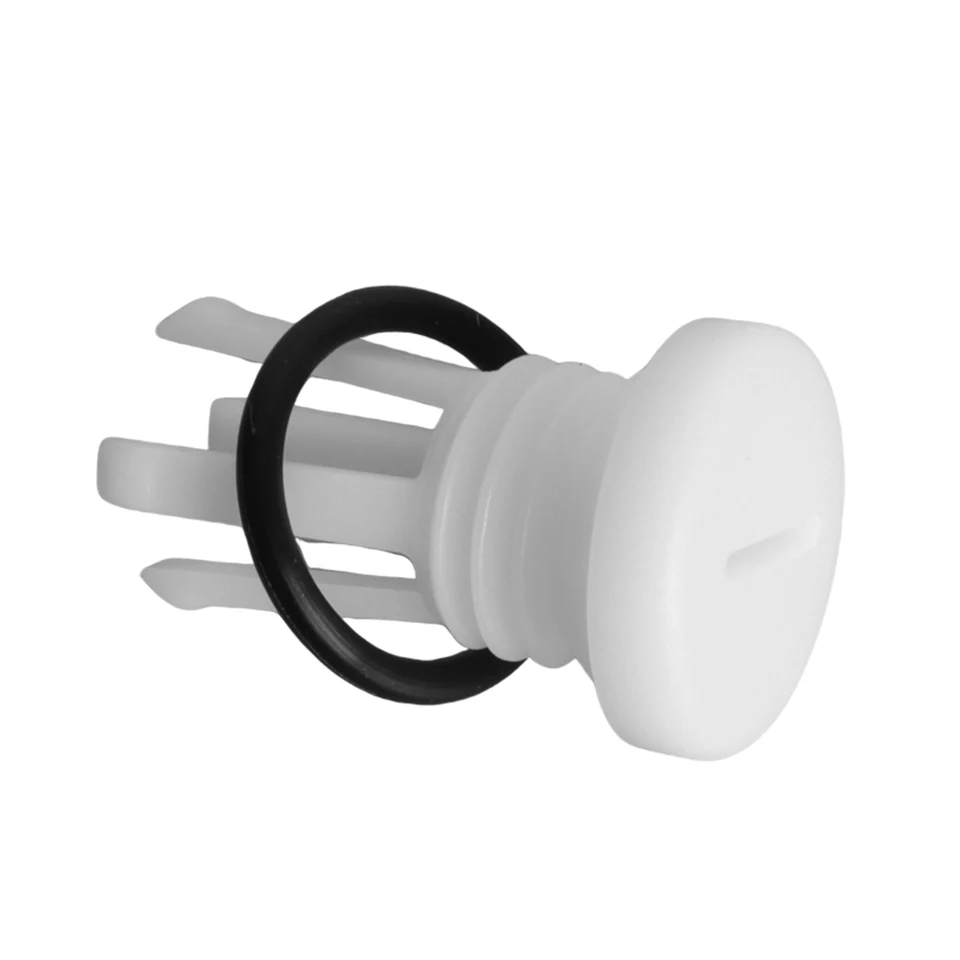 Tappo Di Scarico Per Scaldabagno Camper Atwood, 1/2 Pollice NPT, In PVC Bianco, Con Nastro PTFE, Confezione Da 4 Pezzi - 5