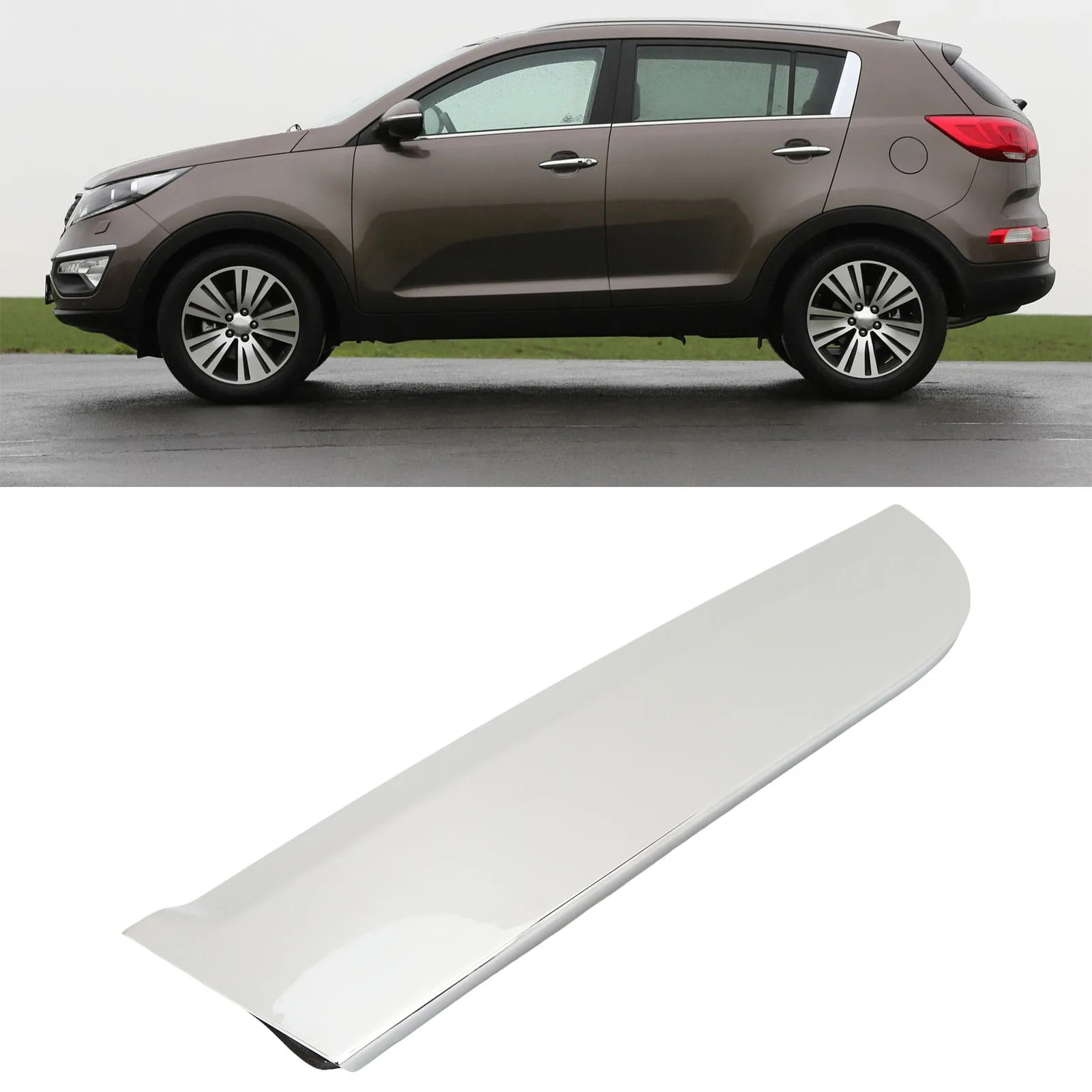 Car Chrome Rear C Pillar Garnish Rear Door Pillar Molding Cover Trim 832703W010 Replacement Sportage 2011-rear door molding replacement,car door trim panel
