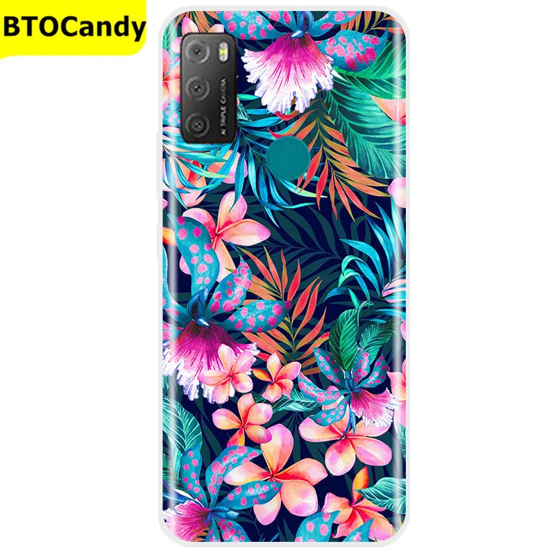 Painted Case For Alcatel 1S 2021 6025H Case TPU Soft Silicone Cover Phone Case For Alcatel 1S 2021 Case Tpu Cover Bumper Coque waterproof cell phone pouch Cases & Covers