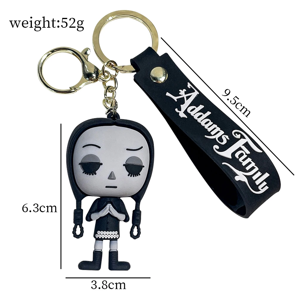 6cm POP Wednesday Addams Keychain Anime Figure Wednesday PVC