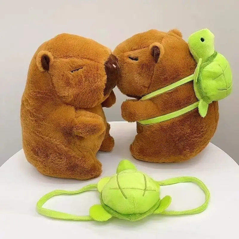 23cm 카피바라 인형 시뮬레이션 카피바라 애니메이션 푹신한 장난감 귀여운 인..