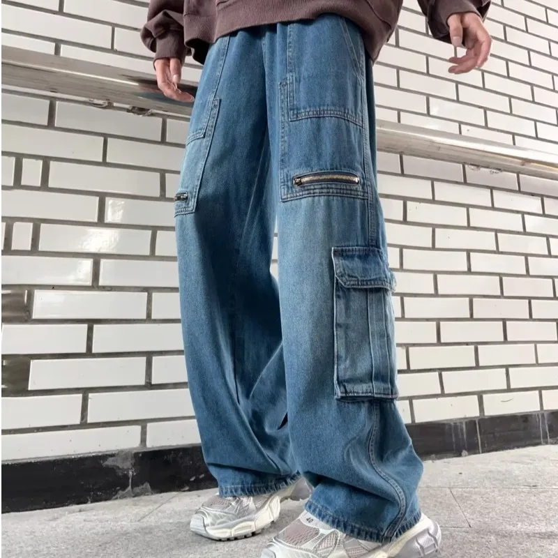 

Cargo Pants Women Y2k Clothes Traf Hosen Frauen Pantalones Hombre Men baggy Wide Leg Jeans Stock Jeans Trousers for Men