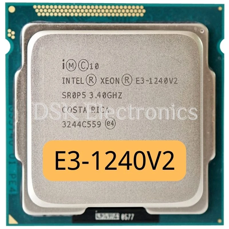Intel Xeon E3 1240 v2 E3 1240v2 E3 1240 v2 3.4 GHz SR0P5 Quad Core CPU ...
