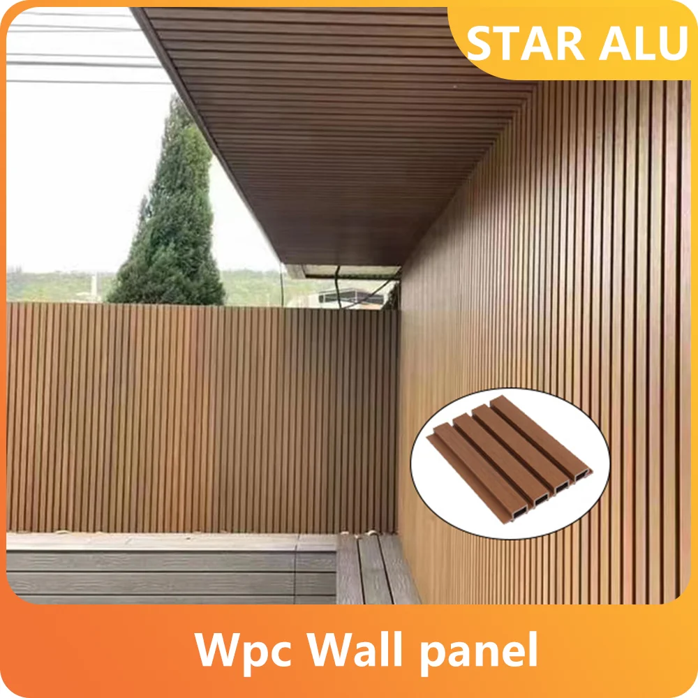 WPC Laminated Wall Panel-Waterproof Fireproof Lightweight Durable for Kitchen Bathroom Commercial Space