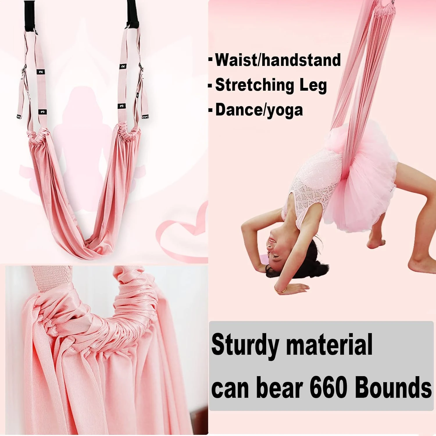 Premium leg stretcher and backbend training belt for enhanced strength, flexibility, and balance. Ideal tool for gymnasts, aeria
