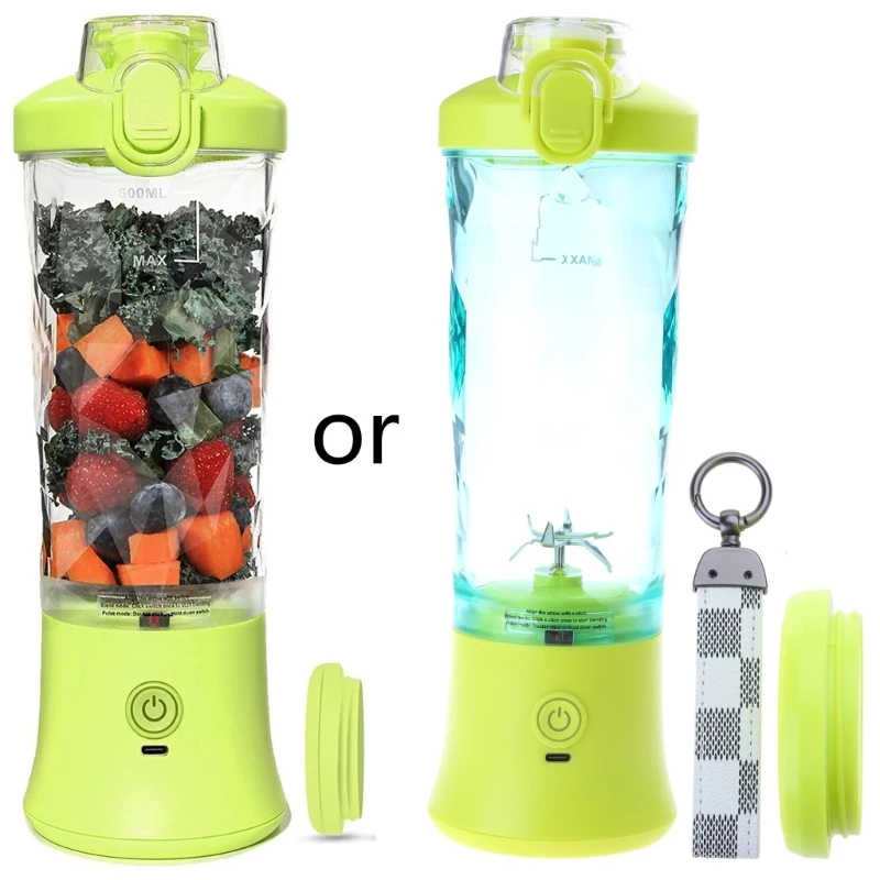 

Small Portable Blender 600ML Electric Juicer Fruit Mixers 4000mAh Rechargeable Mini Blender Small Juicer Waterproof IPX7 95AC