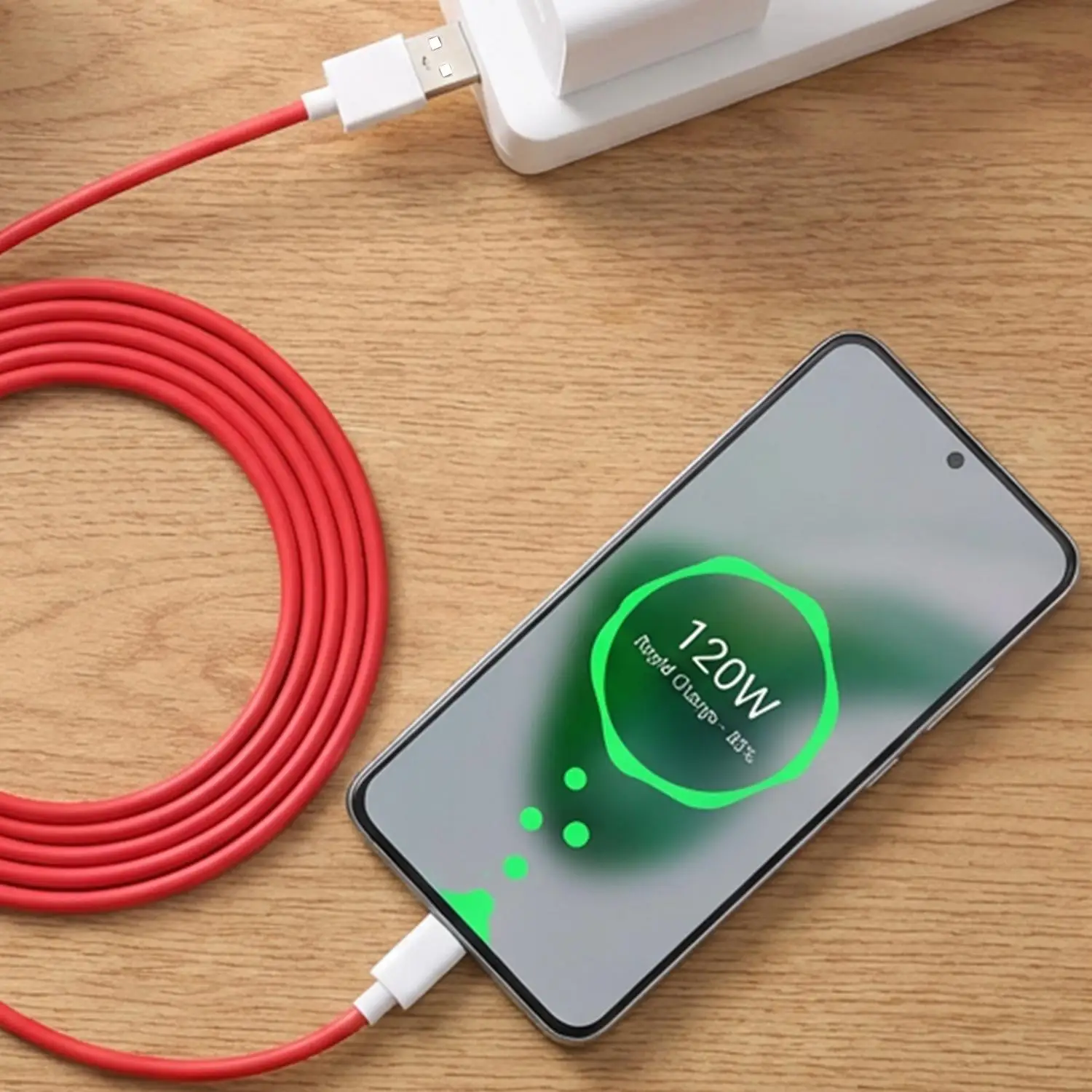 รูปสินค้า สายชาร์จเร็ว USB-C 120W สำหรับมือถือทุกยี่ห้อ