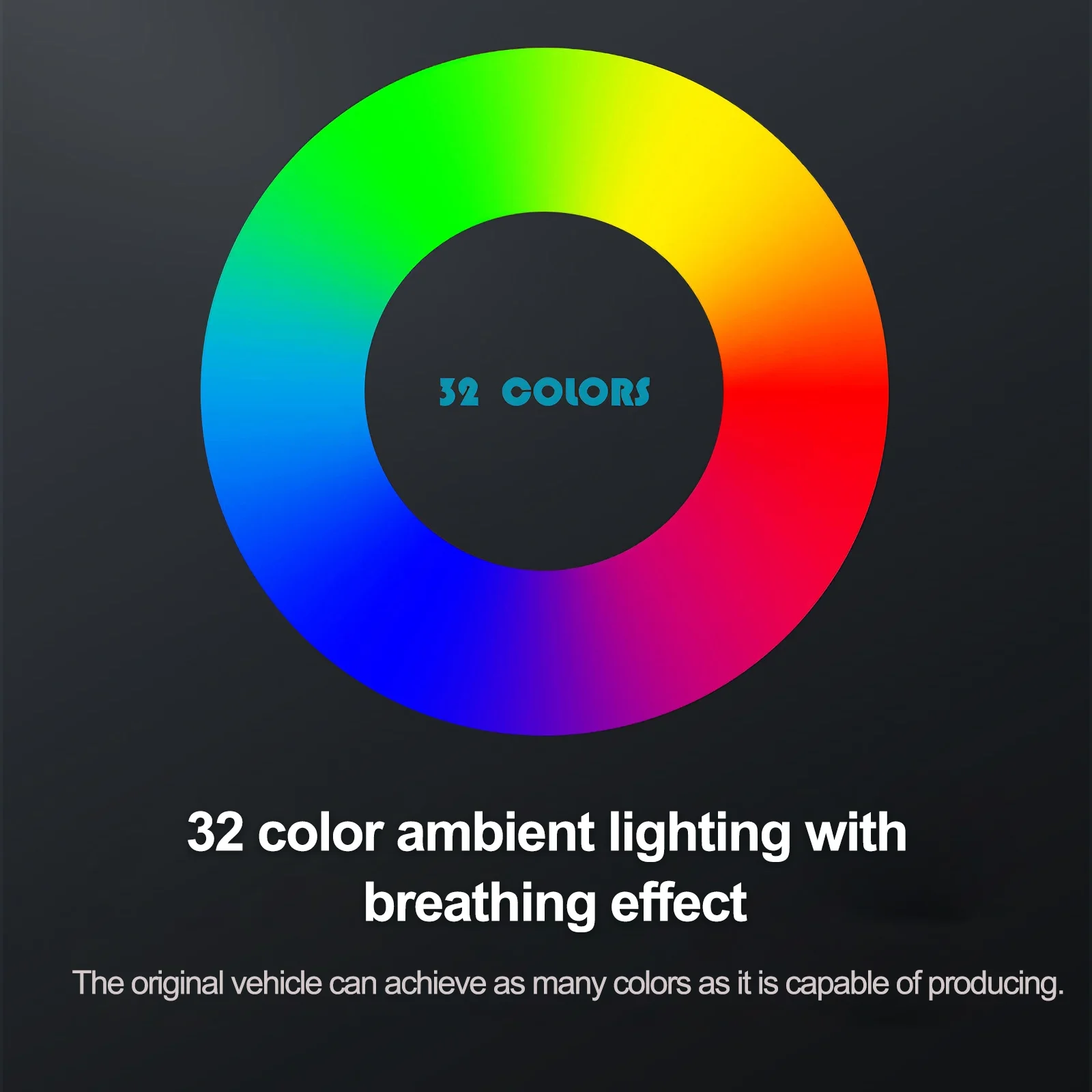 LED 32색 리프팅 트위터 스피커 전기 트레블 혼 아우디 A4 A5 A6 A7 Q5 Q7 Q8 C7 C8 B9 차량 계기판 장식 부품