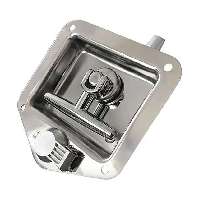 Serrure à Tension Pour Porte De Cabine Camping-car - Compatible Portes 1 à 35 Mm - En Alliage De Zinc Avec 2 Clés - Pour Camping-car, Caravane, Yacht