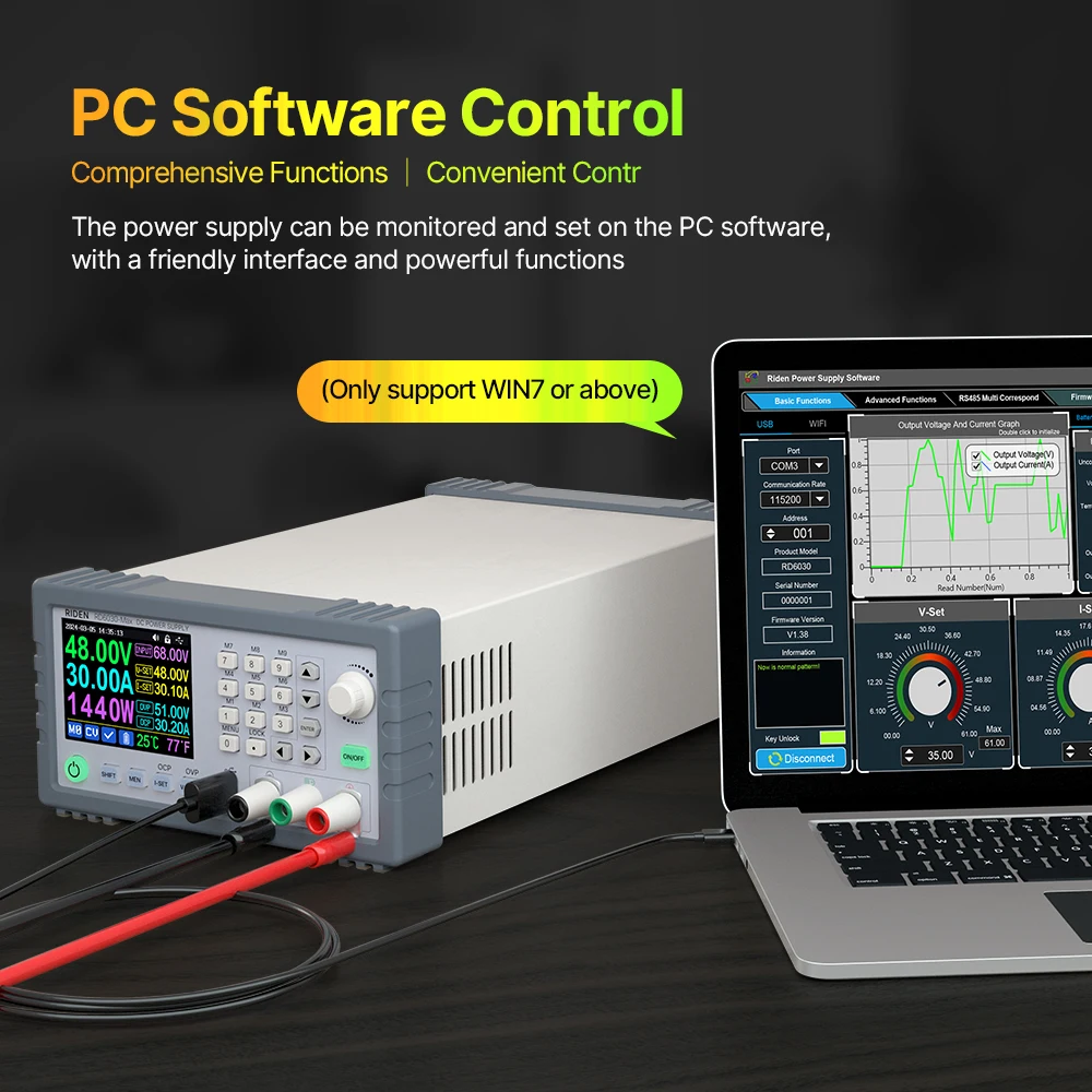 RD RD6030-Max Completed Set 60V 30A digital control Stabilized AC