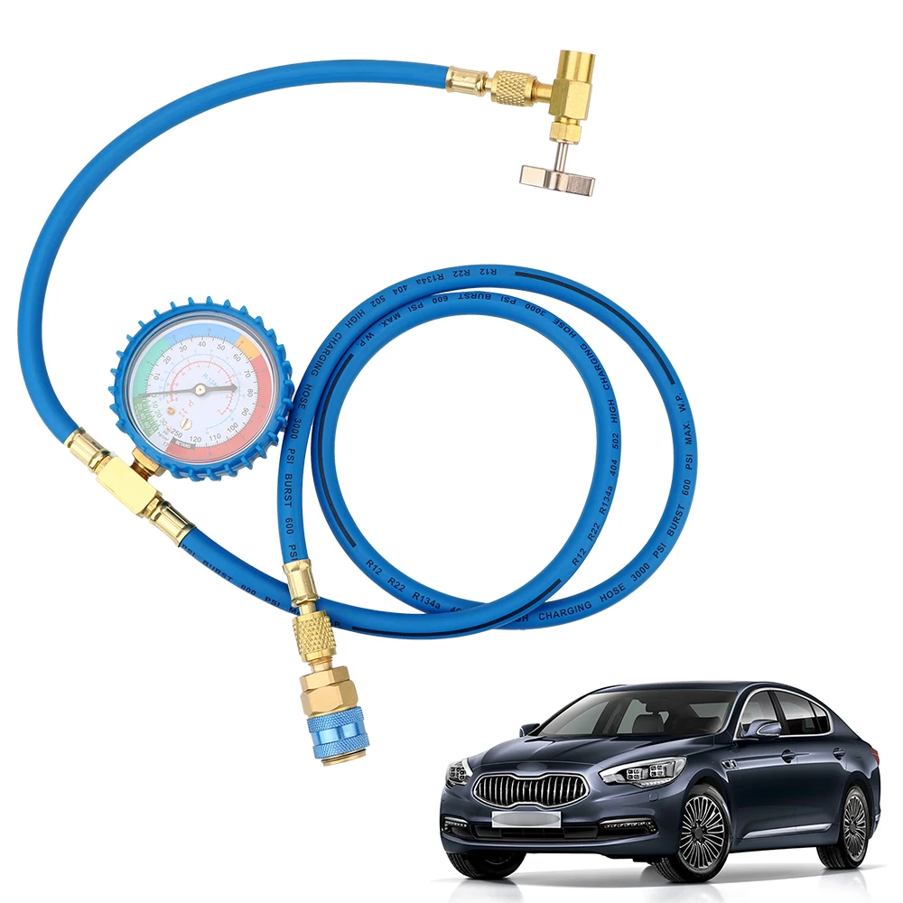 

Car Accessories Pressure Gauge Measuring Kit Reparing Tools R134A Car Air Conditioning Refrigerant Recharge Hose