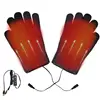 Electric Heated Gloves Touch-screen USB Rechargeable Motorcycle Gloves Winter Thermal Waterproof Windproof Knitting Wool Hand 1