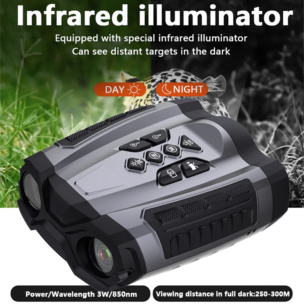 

2.5K Infrared Digital Binocular 10x Digital Zoom 25mm x 32mm Lens 7-level Adjustable Infrared Night Vision For Observation