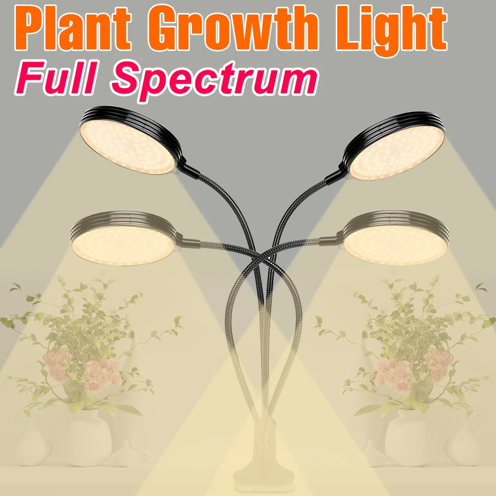 

Grow Lamp Full Spectrum LED Fitolamp USB Sunlike Light Hydroponic Phyto Lamp LED Plant Growth Lighting Timer Dimmable Phytolamp