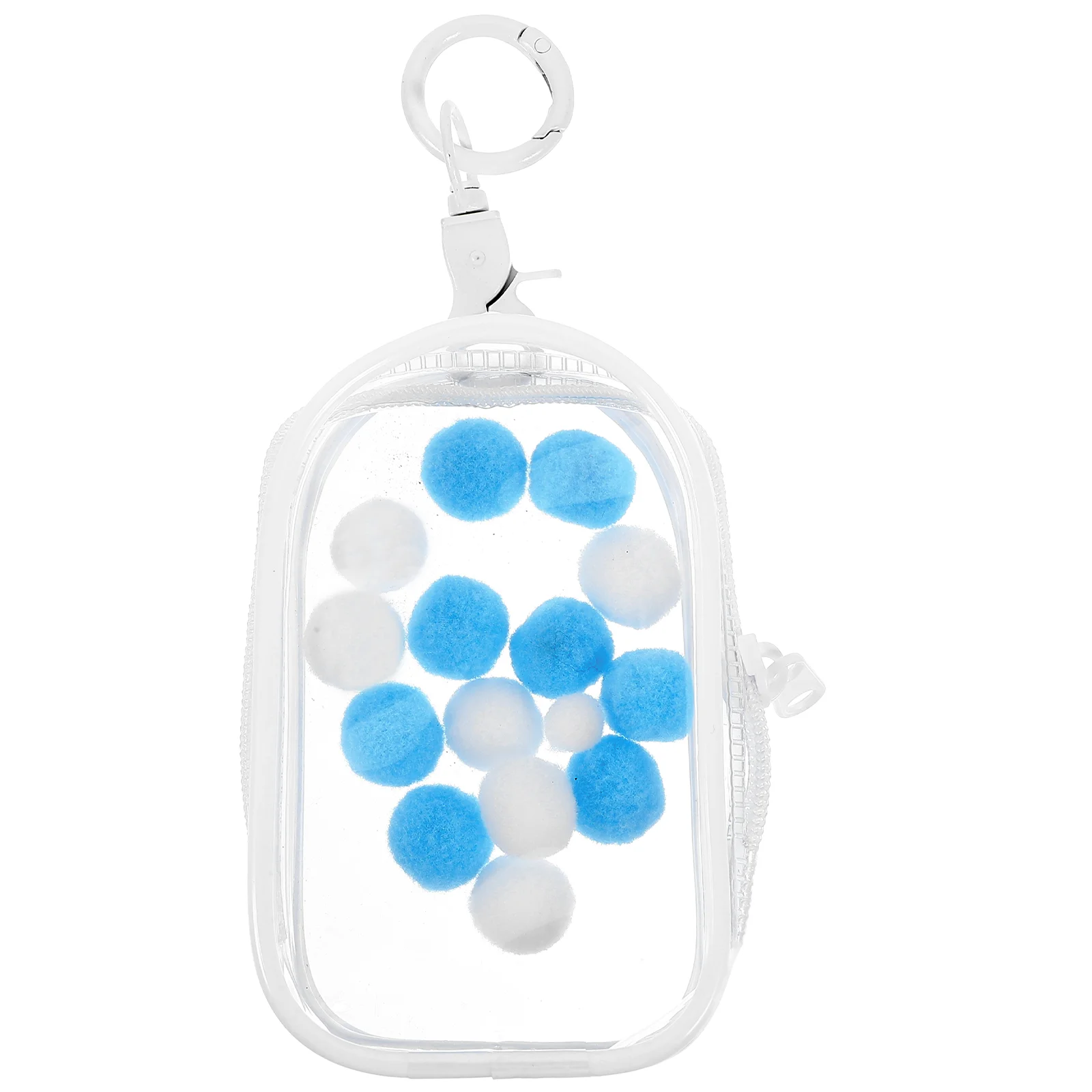 

Clear Doll Display Bag Keychains Hanging Blinds Box Organizer Small Doll Storage Bag Portable Collectibles Display Case Mini