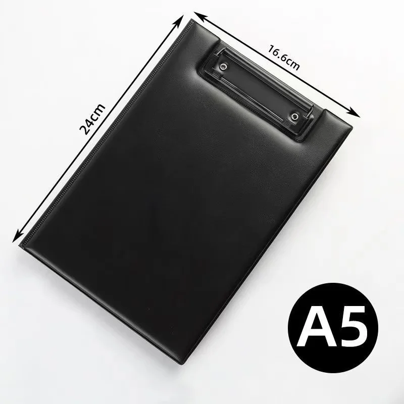 KOBEST A4 Cover Leather Board Clip Students Writing Pad Board Business Office Information Supplies A5 Folder Signature 6