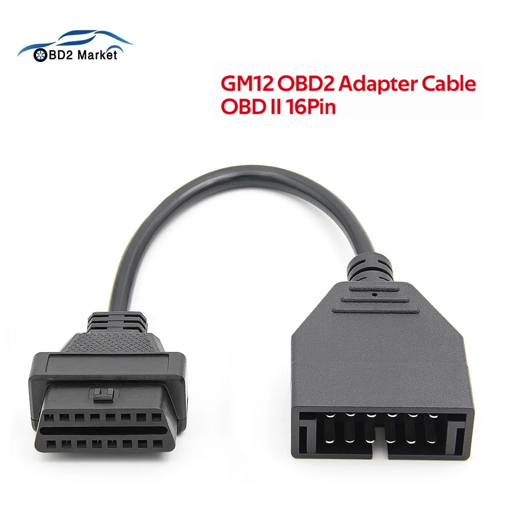 Переходник ELM327 для диагностического сканера, переходник с 12-контактного OBD2 на 16-контактный OBD 2 для Daewoo